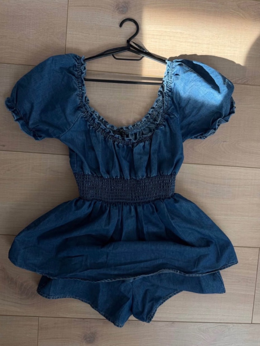 Jean romper dress